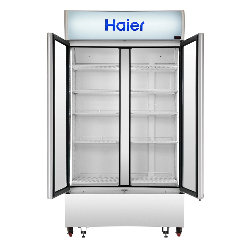 Haier 1050L Double Door Visi Cooler with (1+3 Yr Warranty )